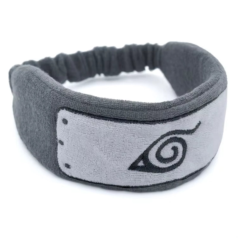 New Anime Hatake Kakashi Konoha Uchiha Ninja Symbol Cosplay Headband Snood Unisex Cotton Hair Band Wristband Armband Props