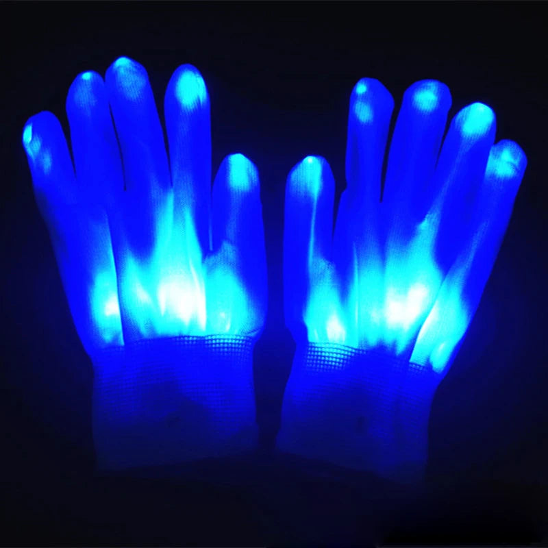 1Pc Wireless Halloween LED Neon Purge Mask LED Skull Gloves Masque Masquerade Party Props Glow in the Dark Horror Cosplay Mask