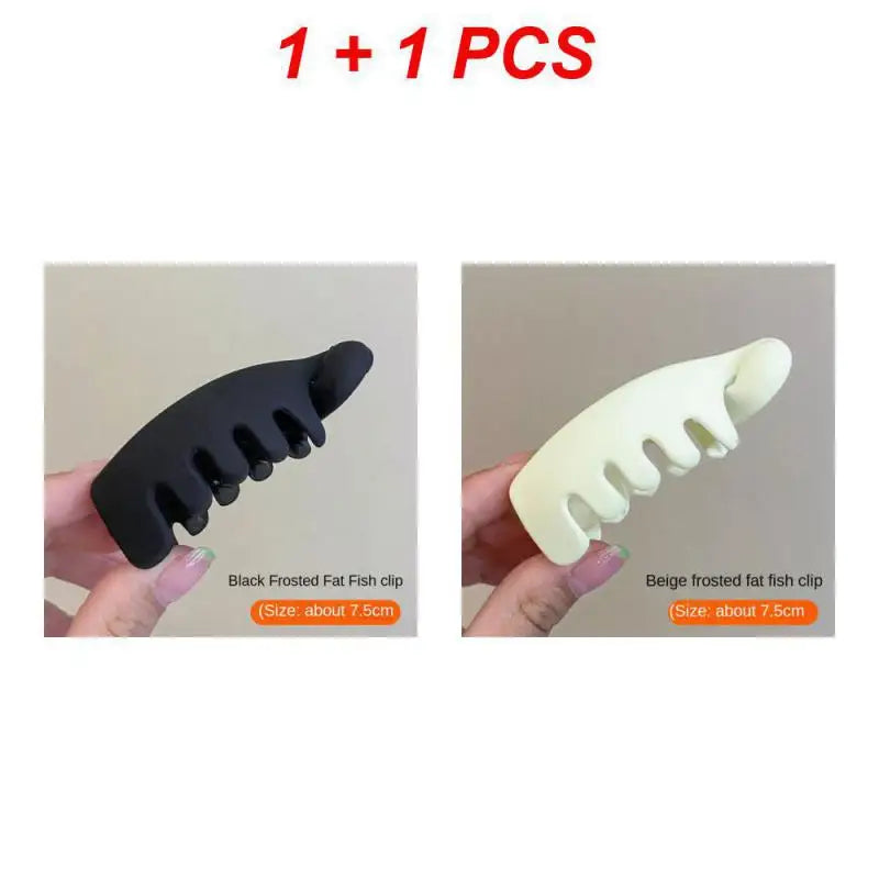 1~10PCS Frosted High Ponytail Clips Solid Color Banana Clip Women Hair Style Accessories Fashion Ponytail Barrettes Hair Claws