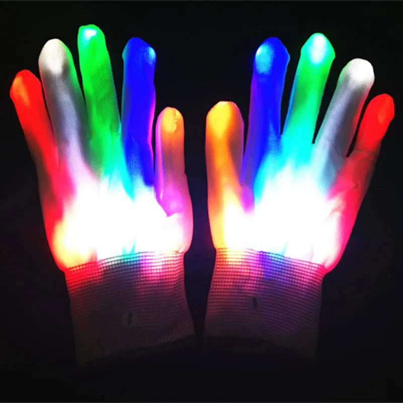 1Pc Wireless Halloween LED Neon Purge Mask LED Skull Gloves Masque Masquerade Party Props Glow in the Dark Horror Cosplay Mask