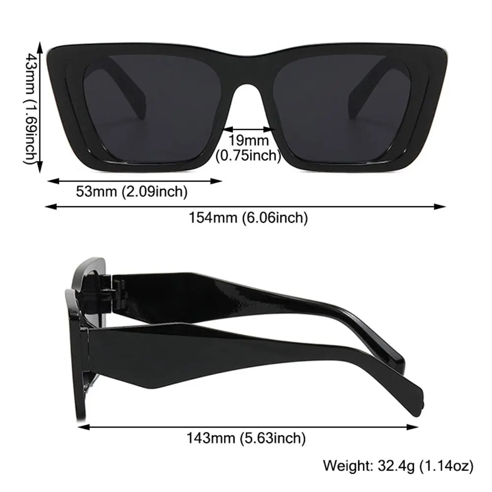 Unique Eyewear UV400 Big Frame Trend Glasees Women'S Sunglasses Square Sunglasses Female Sun Glasses