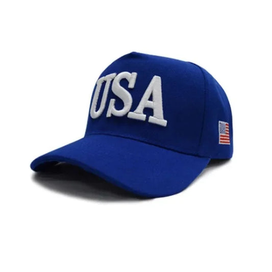 Unisex Outdoor President Trump 2024 Campaign Baseball Cap USA 45 American Flag 3D Embroidered Adjustable Snapback Trucker Hat