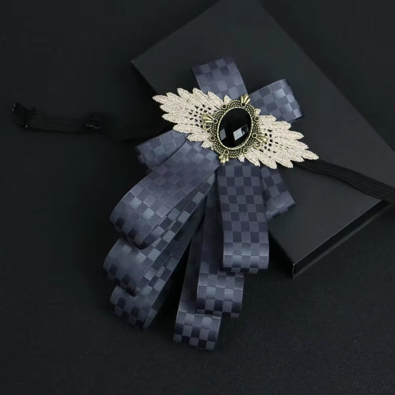 Brooch Flower Rhinestone Cloth Art Pins and Brooches Men'S Clothing & Accessories Shirt Collar Accessories Vintage Men