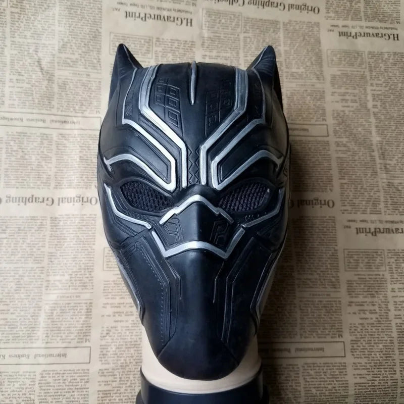 Cosplay Panther Mask Cosplay Movie Helmet Movie Props Live Panther Hood Halloween Role-Playing Mask Silicone Realistic Mask